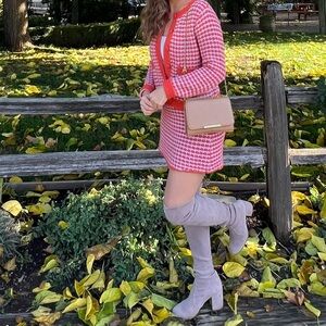 Zara Orange Houndstooth Set